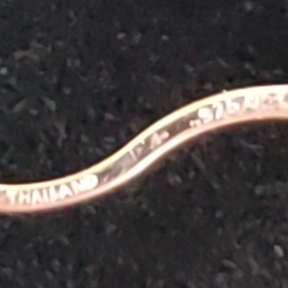 Sterling Silver Rose Gold-Plated High Polish 6mm Half Round Tube Earrings - Picture 5 of 5